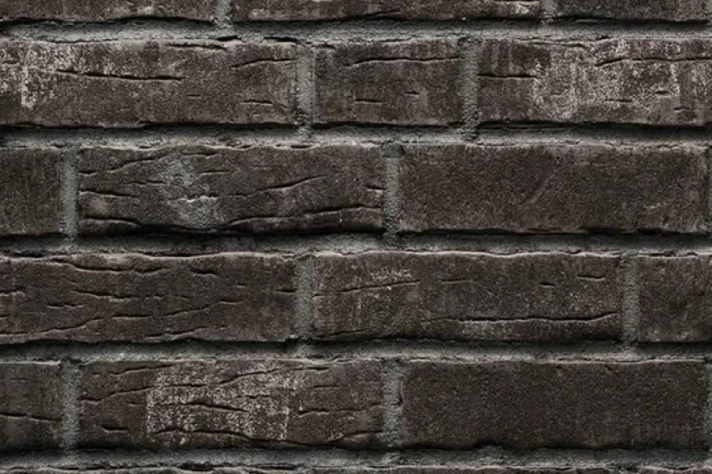 Клинкерная плитка Stroeher Steinlinge 376 platinschwarz рельефная NF14, 240*71*14 мм