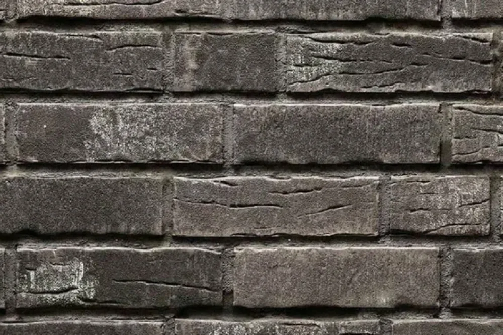 Клинкерная плитка Stroeher Steinlinge 375 platingrau рельефная NF14, 240*71*14 мм