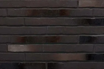 Клинкерная плитка Stroeher Riegel 50 453 silber-schwarz шероховатая, 490*40*14 мм