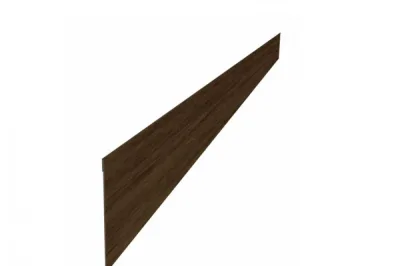 Ламель забора жалюзи Palermo стартовая/финишная для калиток и ворот 0,45 Print Premium Antique Wood
