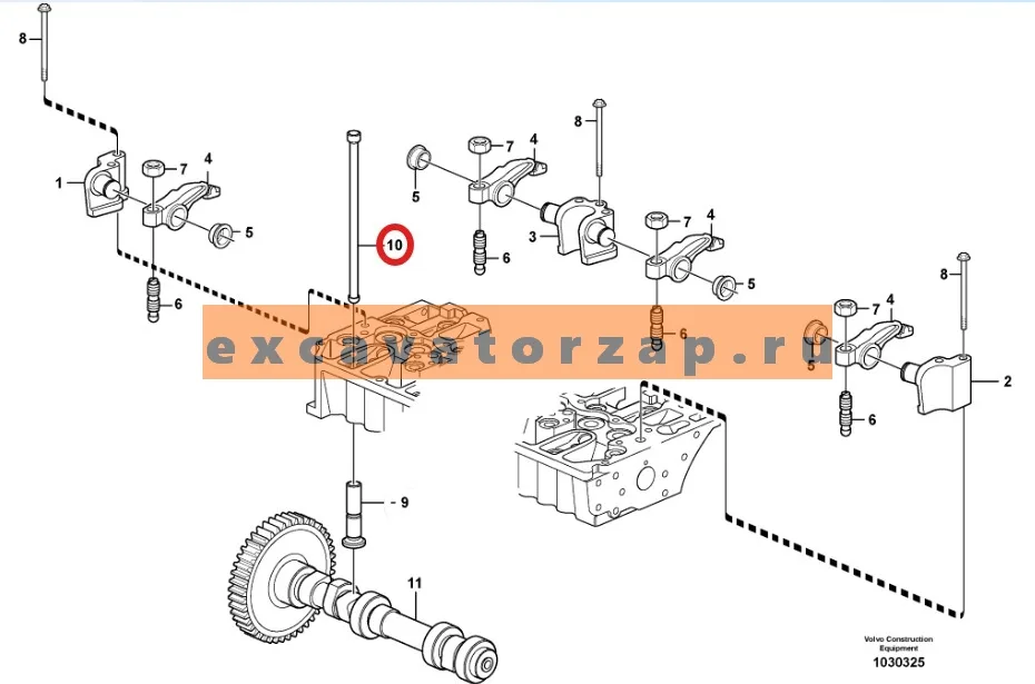 Штанга толкателя 04505262 двигателя DEUTZ