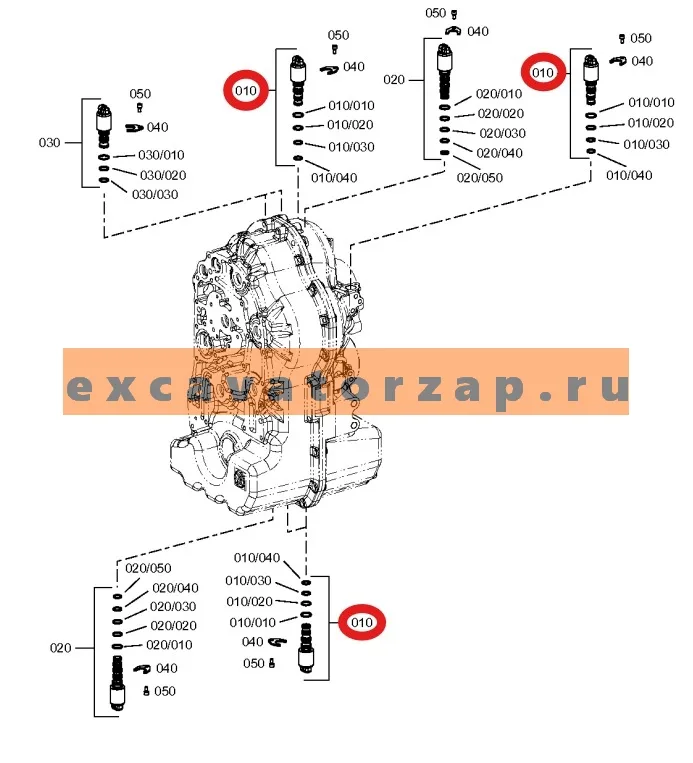 Соленоид КПП John Deere (Джон Дир)325 AT310587 1,2,4 передачи (АНАЛОГ)