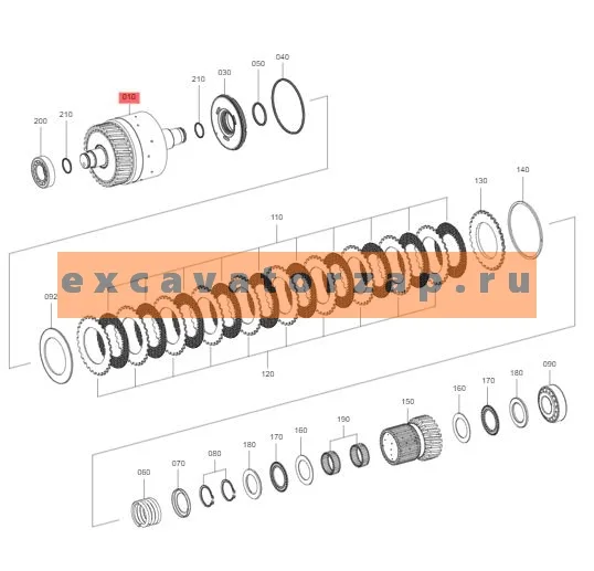 Муфта КПП AT339904 экскаватора погрузчика John Deere 315SK, 325J, 325K