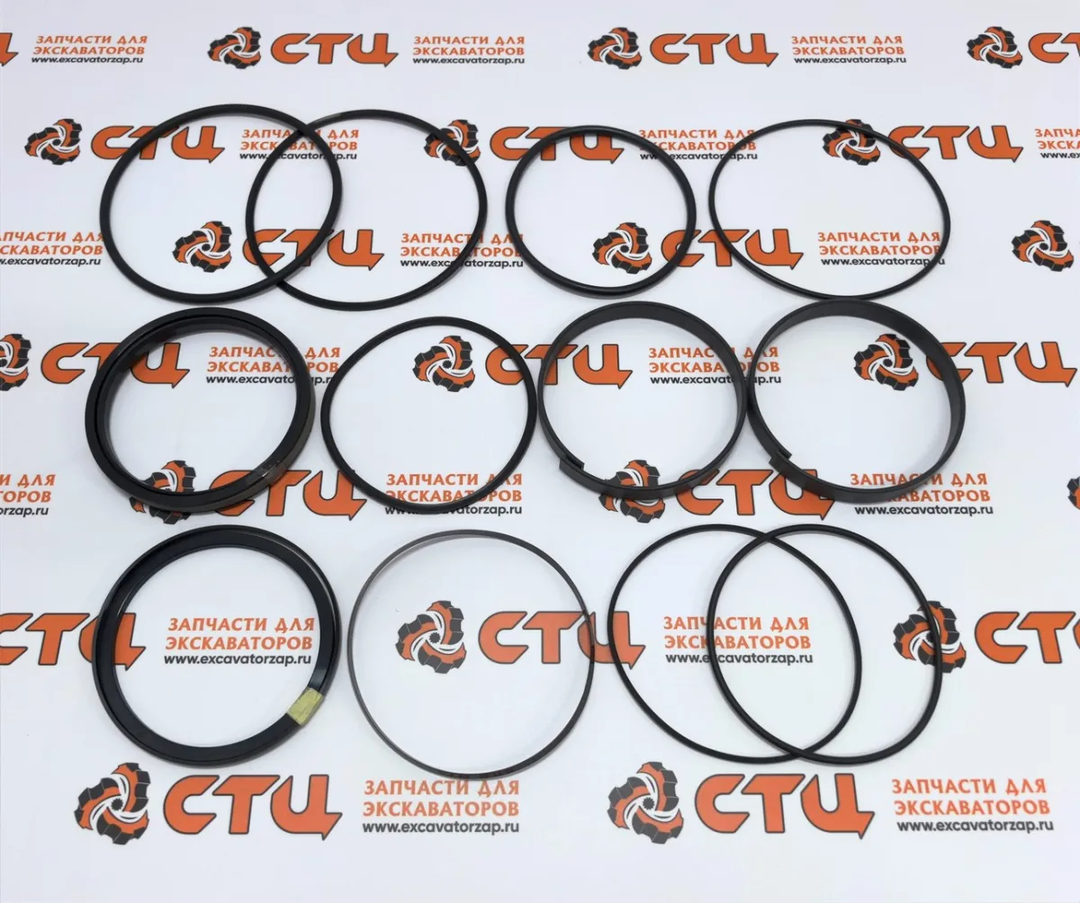Ремкомплект AH212103 (World Gasket, Italy) поршня гидроцилиндра рукояти экскаватора погрузчика John Deere 315SK, 325J, 325K