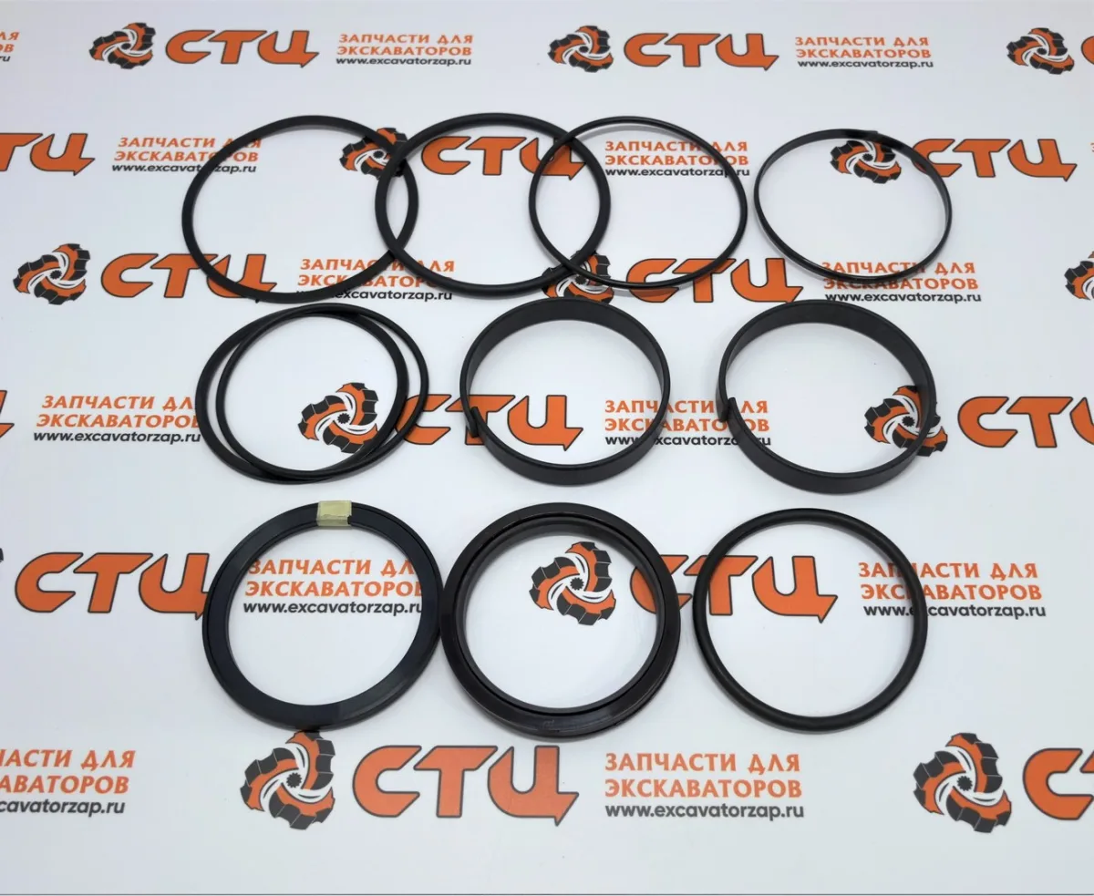 Ремкомплект AH212096 (World Gasket, Italy) поршня гидроцилиндра ковша механизма повподъема передней стрелы экскаватора погрузчика John Deere 315SK, 325J, 325K