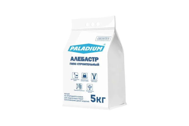 PALADIUM Алебастр белый/Гипс строительный 5кг