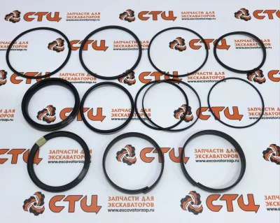 Ремкомплект AH212101 (World Gasket, Italy) поршня гидроцилиндр опрокидывания переднего ковша и экскаваторного ковша экскаватора погрузчика John Deere 315SK, 325J, 325K