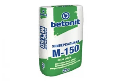 "М-150 Базовый" Цементно-песчаная смесь с пластифицирующими добавками. Рекомендуется для выполнения кладочных работ рядовым кирпичом.