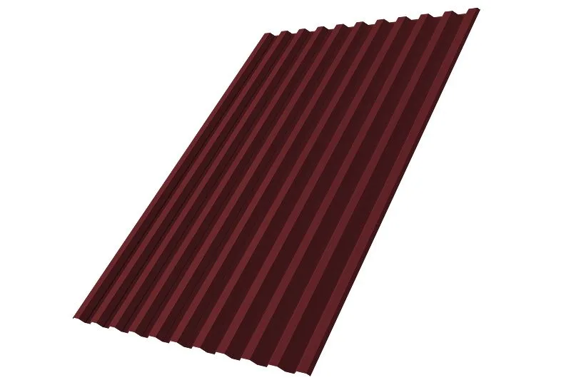 Профнастил С21R 0,7 PE RAL 3005 красное вино