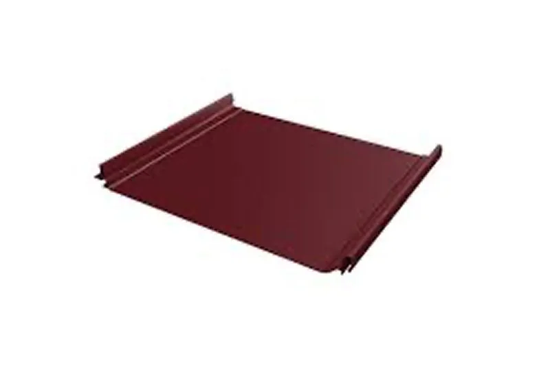 Кликфальц Line Grand Line 0,45 Drap TX с пленкой на замках RAL 8004 терракота