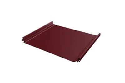 Кликфальц Line Grand Line 0,45 Drap TX с пленкой на замках RAL 8004 терракота