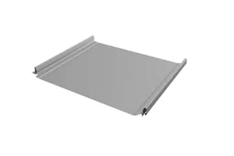 Кликфальц Line Grand Line 0,5 GreenCoat Pural BT с пленкой на замках RR 32 темно-коричневый (RAL 8019 серо-коричневый)