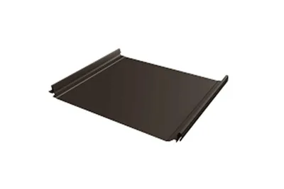 Кликфальц Line Grand Line 0,5 GreenCoat Pural BT с пленкой на замках RR 887 шоколадно-коричневый (RAL 8017 шоколад)