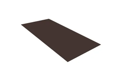 Кликфальц Мини Grand Line 0,5 GreenCoat Pural BT с пленкой на замках RR 32 темно-коричневый (RAL 8019 серо-коричневый)