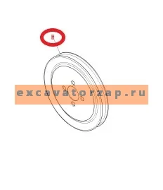 Шкив ZUAC-00208 приводной двигателя экскаватора погрузчика Hyundai H940S