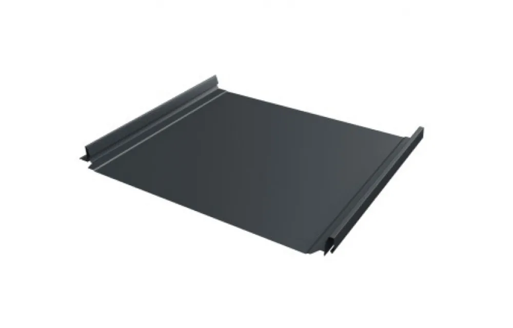 Кликфальц Про Grand Line 0,45 Drap ST с пленкой на замках RAL 7016 антрацитово-серый