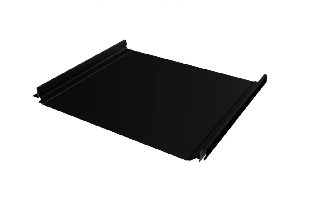 Кликфальц Про Grand Line 0,45 Drap ST с пленкой на замках RAL 9005 черный