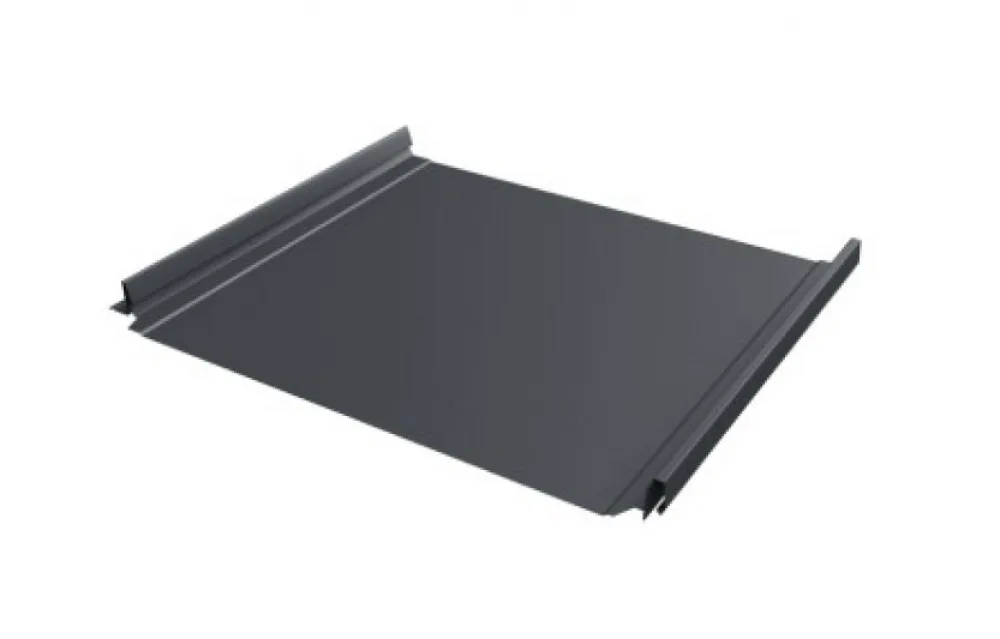 Кликфальц Про Grand Line 0,45 Drap TwinColor с пленкой на замках RAL 7024 мокрый асфальт