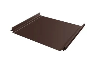 Кликфальц Про Grand Line 0,45 Drap TwinColor с пленкой на замках RAL 8017 шоколад