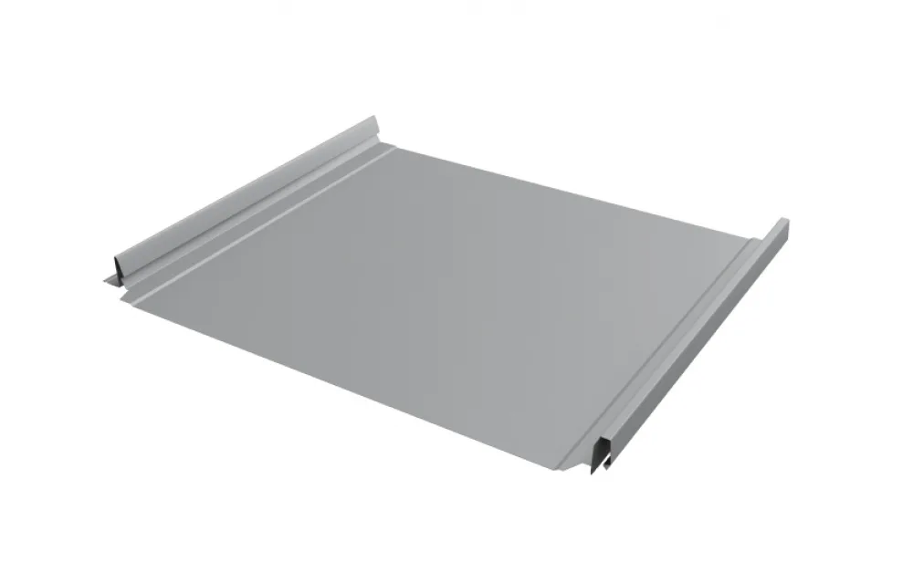 Кликфальц Про Grand Line 0,45 Drap TX с пленкой на замках RAL 7004 сигнальный серый