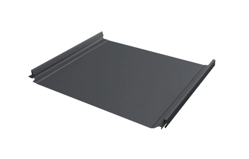 Кликфальц Про Grand Line 0,45 Drap TX с пленкой на замках RAL 7024 мокрый асфальт