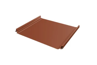 Кликфальц Про Line Grand Line 0,5 Velur X с пленкой на замках RAL 8004 терракота