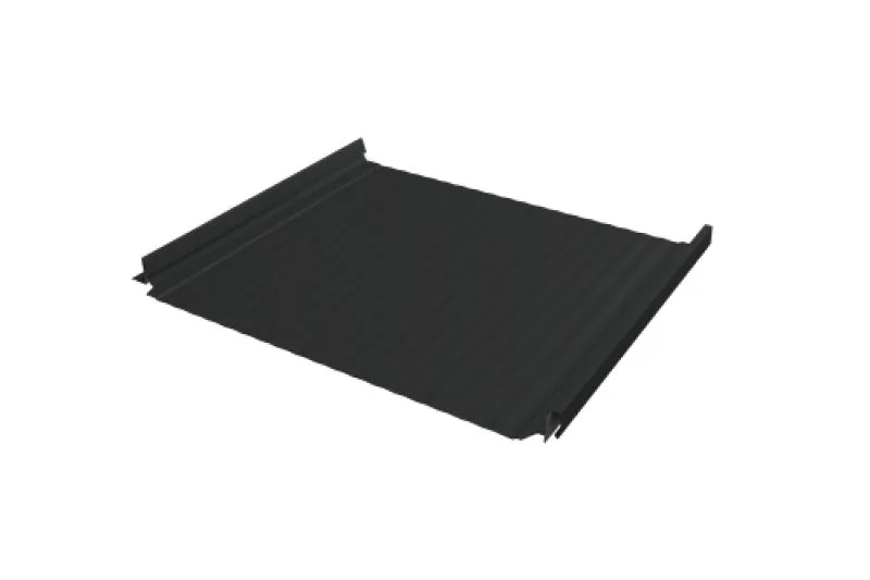 Кликфальц Про Гофр Grand Line 0,5 GreenCoat Pural BT, матовый с пленкой на замках RR2H3 (RAL 7016 антрацитово-серый)