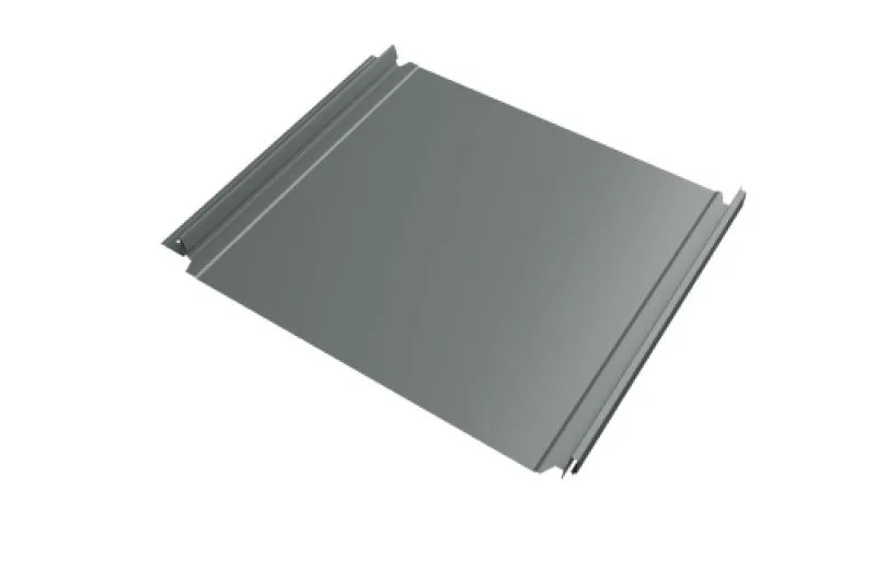 Кликфальц Double Pro Grand Line 0,45 PE с пленкой на замках RAL 7005 мышино-серый