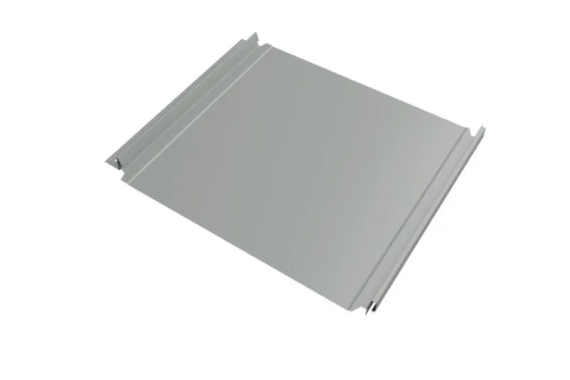 Кликфальц Double Pro Grand Line 0,45 PE с пленкой на замках RAL 9006 бело-алюМиниевый
