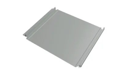 Кликфальц Double Pro Grand Line 0,45 PE с пленкой на замках RAL 9006 бело-алюМиниевый