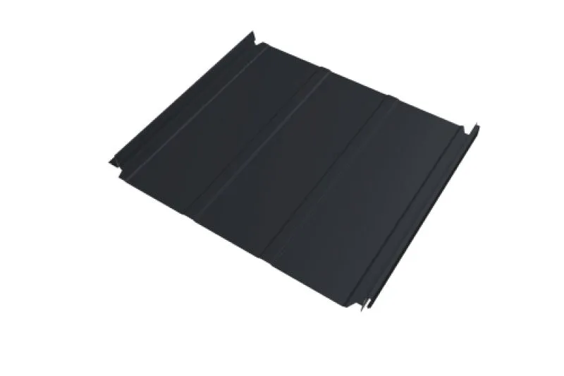 Кликфальц Double Pro  Line Grand Line 0,45 Drap-double TX с пленкой на замках RAL 7024 мокрый асфальт