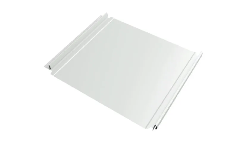 Кликфальц Double Pro  Line Grand Line 0,45 PE с пленкой на замках RAL 9003 сигнальный белый