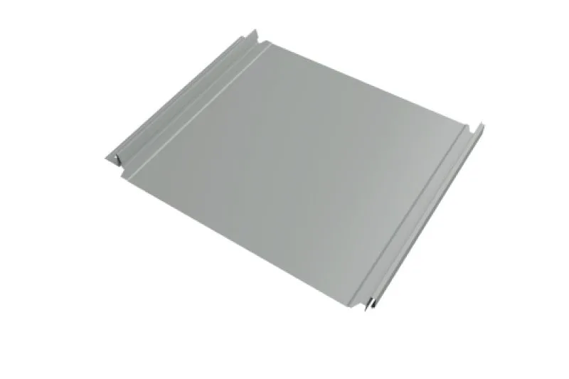 Кликфальц Double Pro  Line Grand Line 0,45 PE с пленкой на замках RAL 9006 бело-алюМиниевый
