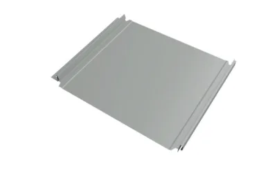 Кликфальц Double Pro  Line Grand Line 0,45 PE с пленкой на замках RAL 9006 бело-алюМиниевый
