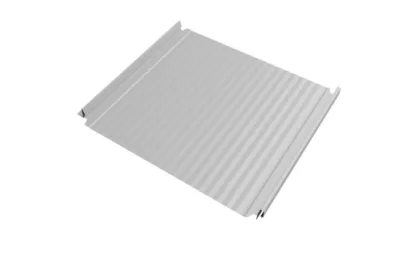 Кликфальц Double Pro Гофр Grand Line 0,45 Drap TX с пленкой на замках RAL 7047 телегрей 4