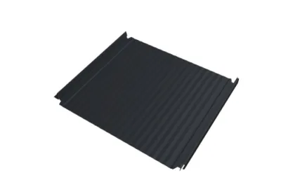 Кликфальц Double Pro Гофр Grand Line 0,5 Drap TX с пленкой на замках RAL 7024 мокрый асфальт