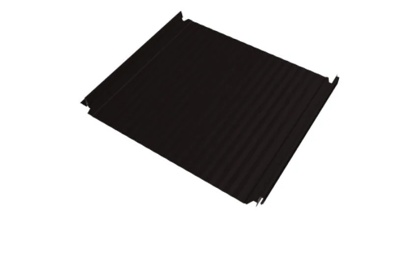 Кликфальц Double Pro Гофр Grand Line 0,5 Drap TX с пленкой на замках RAL 9005 черный