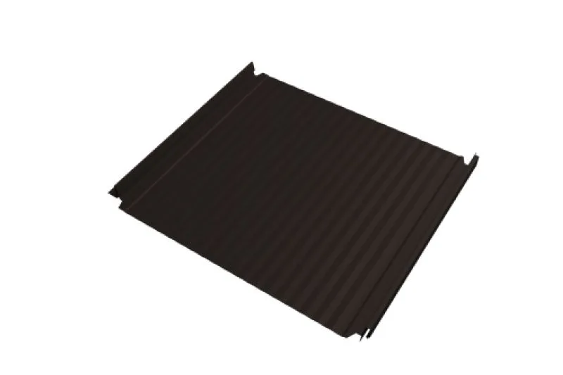 Кликфальц Double Pro Гофр Grand Line 0,45 Drap-double TX с пленкой на замках RR 32 темно-коричневый