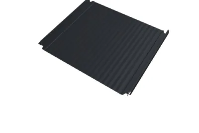 Кликфальц Double Pro Гофр Grand Line 0,5 PurPro с пленкой на замках RAL 7024 мокрый асфальт