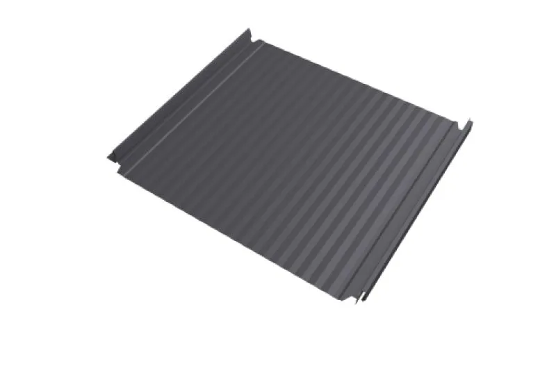 Кликфальц Double Pro Гофр Grand Line 0,45 PE с пленкой на замках RAL 7004 сигнальный серый