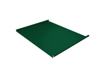 Фальц двойной стоячий Grand Line 0,45 Drap с пленкой на замках RAL 6005 зеленый мох