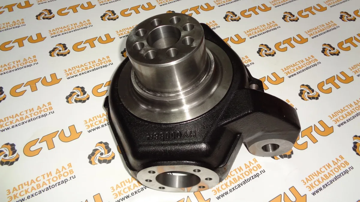 Кулак поворотный ZTAM-00063 правый переднего моста экскаватора HYUDAI R140W-7, R140W-7A