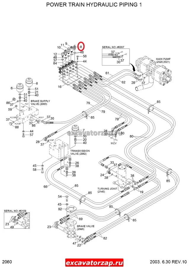 Датчик давления 31EM-30180 экскаватора Hyundai R170W-7, R200W-7