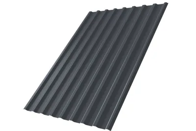 Профнастил С20R Grand Line 0,5 PurLite матовый RAL 7024 мокрый асфальт