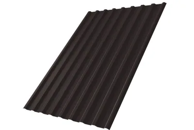 Профнастил С20R Grand Line 0,5 PurLite матовый RAL 9005 черный