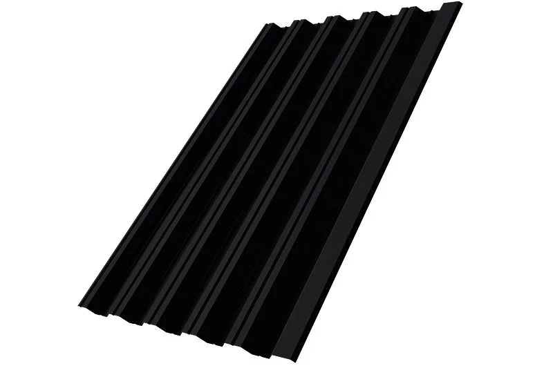 Профнастил НС35R 0,5 Сатин матовый RAL 9005 черный