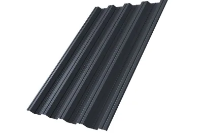 Профнастил НС44R Grand Line 0,5 PurLite матовый RAL 7024 мокрый асфальт