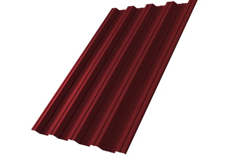 Профнастил НС44R 0,5 Сатин матовый RAL 3005 красное вино