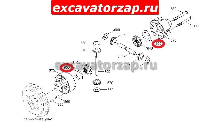 Шайба ZGAQ-01204 моста экскаватора Hyundai R200W-7, R210W-9