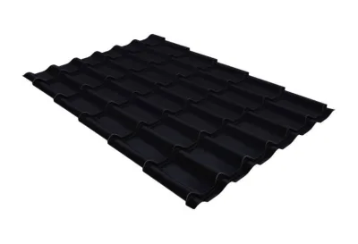 Металлочерепица Grand Line "Классик" ("Classic") Drap ТХ RAL 9005 черный